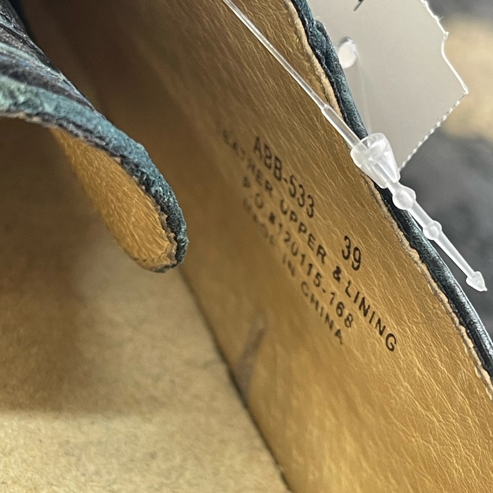 Alegria Women's Floral Patterned Flats in Black and Blue - Picture 7 of 8